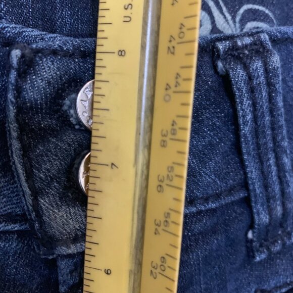 Ariat Women's Jeans Wide Leg Low Rise 8" Y2K Style Sz 29 Denim Trousers Vintage - Picture 13 of 16